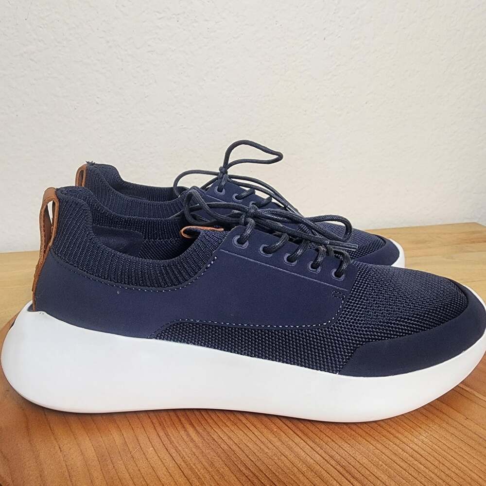 Wolf & Shepherd Toro SwiftKnit Shoes Mens Size 9 Blue Knit Sneakers Comfort